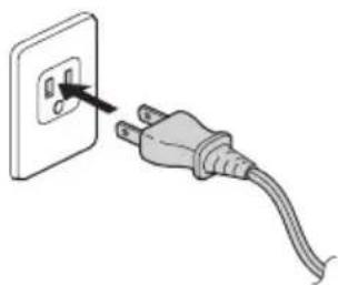 BROTHER QL-650 - Introduzca el enchufe en el toma corriente. - 2