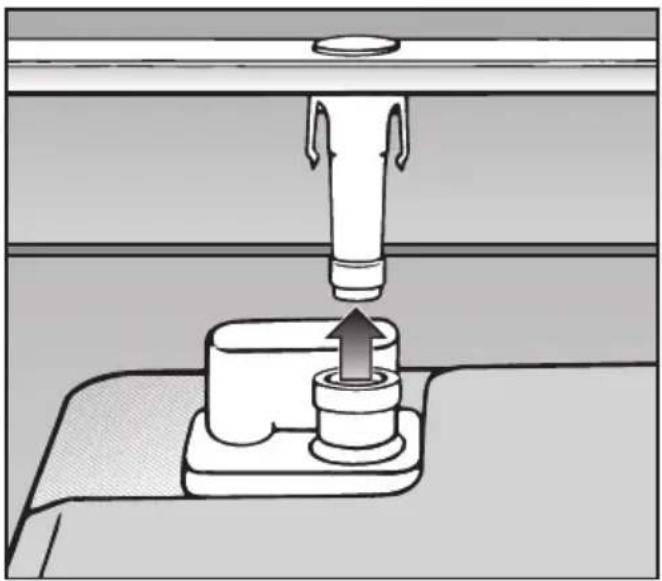MIELE G 5141 SCi - Limpeza dos braços de lavagem - 2