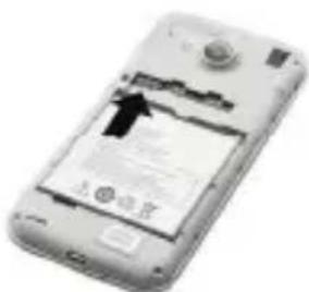 Scanned image of a smartphone with visible app interface and Chinese text labels