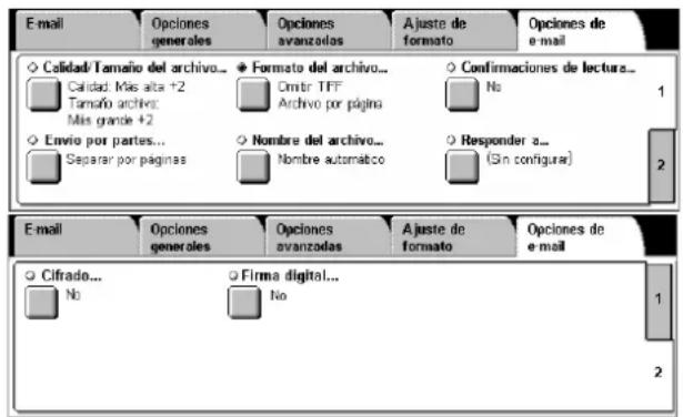 XEROX WorkCentre 5225A - Opciones de e-mail/archivado - 1