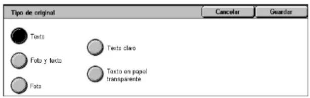 XEROX WorkCentre 5225A - Tipo de original - 1