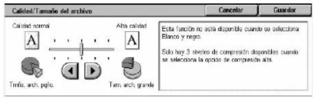 XEROX WorkCentre 5225A - Calidad/Tamaño de archivo (WorkCentre 5225A/5230A) - 1