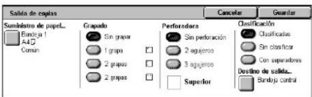 XEROX WorkCentre 5225A - Pantalla [Salida de copias] - 1