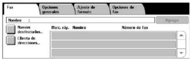 XEROX WorkCentre 5225A - Especificación de destinos de fax de servidor - 1