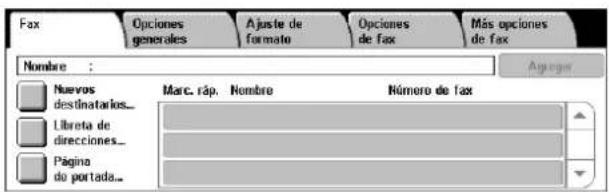 XEROX WorkCentre 5225A - Especificación de destinos de fax - 1