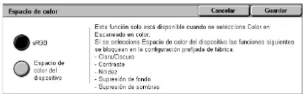 XEROX WorkCentre 5225A - Espacio de color (WorkCentre 5225A/5230A) - 1
