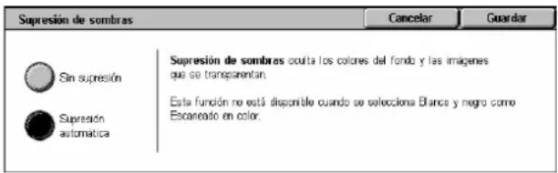 XEROX WorkCentre 5225A - Supresión de sombras (WorkCentre 5225A/5230A) - 1