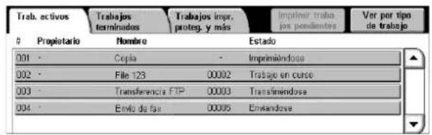 XEROX WorkCentre 5225A - Comprobación del estado del trabajo de escaneado - 1