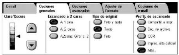 XEROX WorkCentre 5225A - Opciones generales - 2