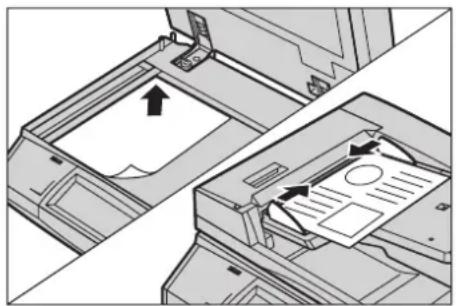 XEROX WorkCentre 5225A - Colocación de los documentos - 1