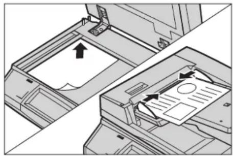 XEROX WorkCentre 5225A - Colocación de los documentos - 1