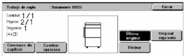 XEROX WorkCentre 5225A - Pantalla [Trabajo de copia] - 1
