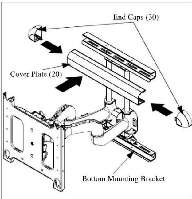 End Caps (30) Cover Plate (20) Bottom Mounting Bracket