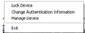 MCAFEE USB-HDDK-320GBFG - To start a program from the Encrypted USB menu - 1
