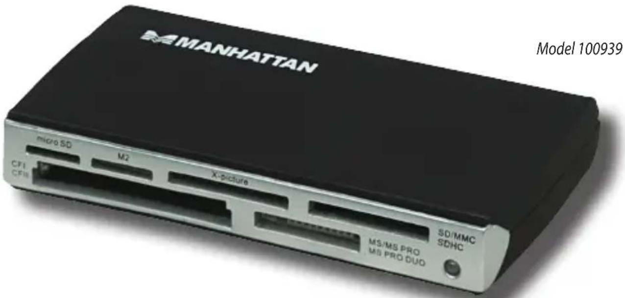 MANHATTAN Model 100939 micro SD M2 X-picture CFI CFII SD/MMC SDHC MS/MS PRO MS PRO DUO