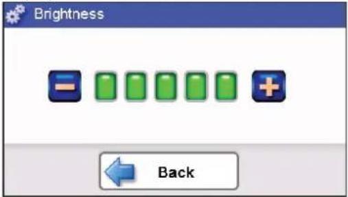 Brightness - - + Back