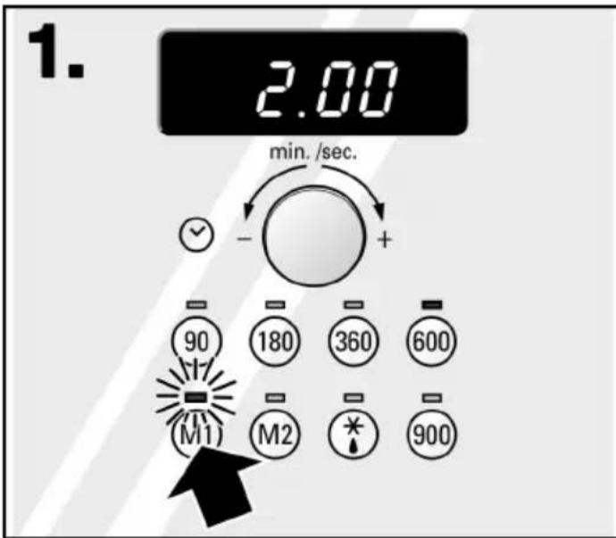 NEFF H5470A0 - Starting the memory function - 1
