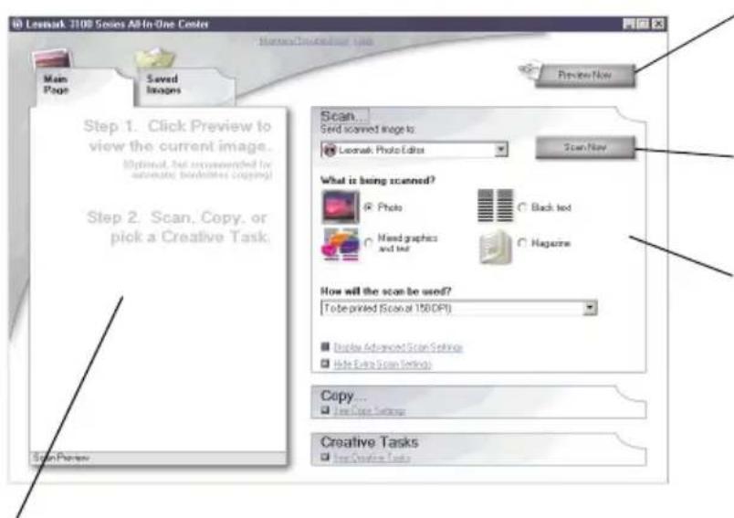 LEXMARK 3100 Series All-In-One - Escaneo - 1