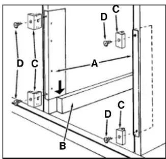 Ariston Thermo FQ88 - Fijación del horno al mueble - 1