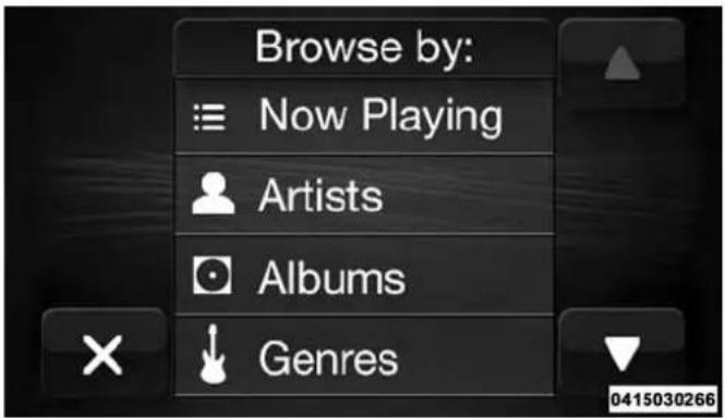 Browse by: ≡ Now Playing Artists Albums Genres