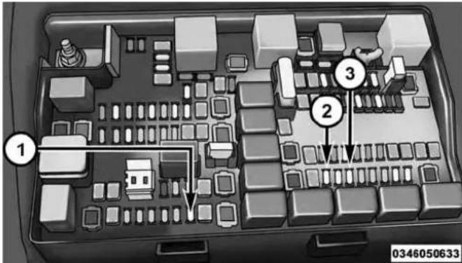 Diagram of an electronic circuit board with numbered components and labeled parts, including a connector pin and indicator lights.