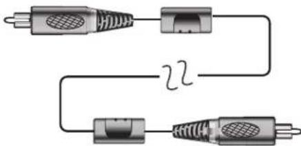 Pure electrical connector diagram showing two connected components with no text or symbols