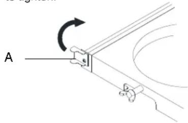 Pure mechanical diagram showing a lever mechanism with no text or symbols
