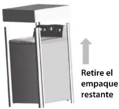 Retire el empaque restante