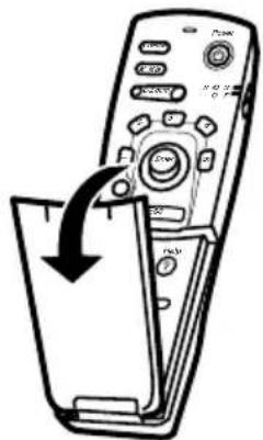 EPSON EMP-505 - Abra la tapa del mando a distancia si va a utilizarlo. - 1