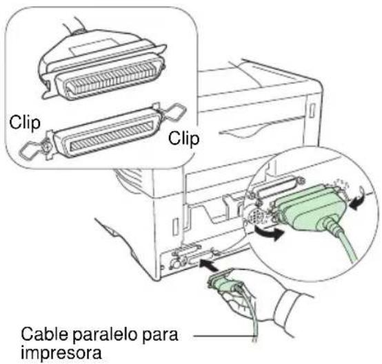 Clip Clip Cable paralelo para impresora