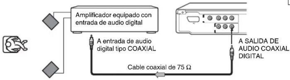 TOSHIBA SD-240ESB - Conexión a un amplificador equipado con una entrada de audio digital - 1