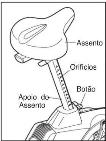 Assento Orifícios Botão Apoio do Assento