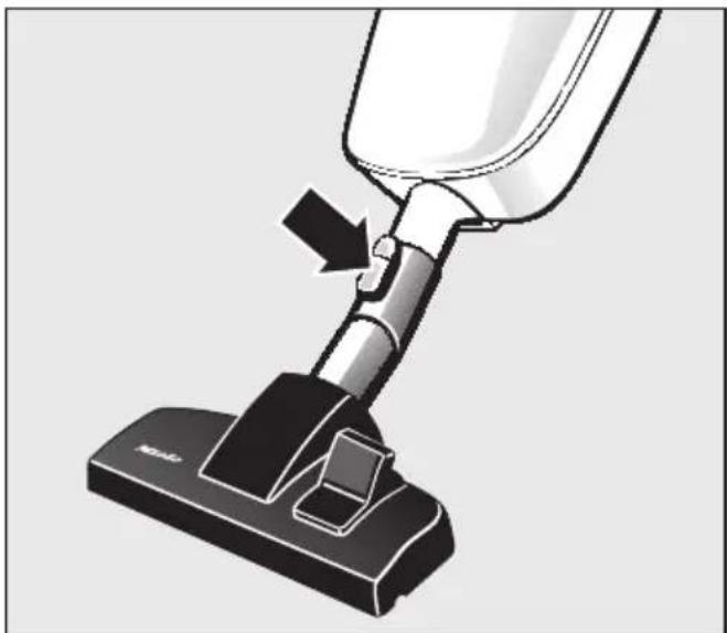 MIELE S 147 - Colocar el cepillo universal - 1