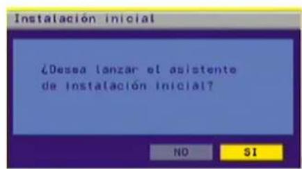 Instalación inicial ¿Desea lanzar el asistente de instalación inicial? NO SI