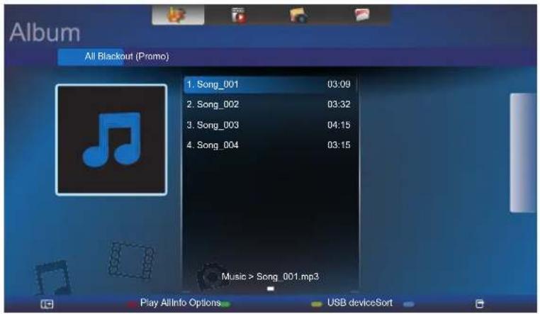 Album All Blackout (Promo) 1. Song_001 03:09 2. Song_002 03:32 3. Song_003 04:15 4. Song_004 03:15 Music > Song_001.mp3 Play AllInfo Options USB deviceSort
