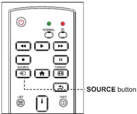 NORMAL ID SOURCE FORMAT SOURCE button LIST INFO