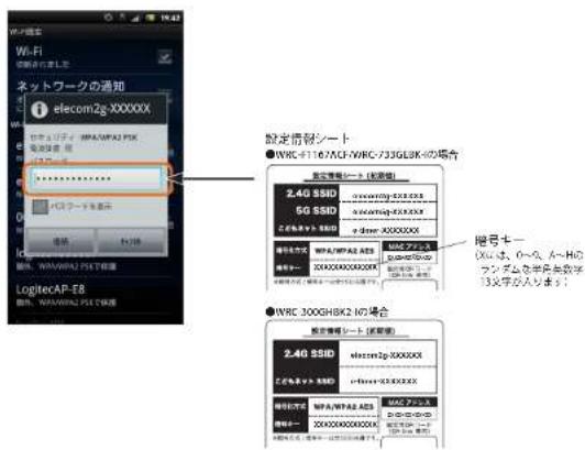 Elecom WRC-F1167ACF - Android 端末からの接続 - 7