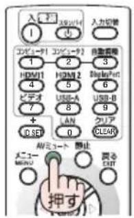 NEC ME401WJL - リモコンの AV ミュート ボタンを押す。 - 1