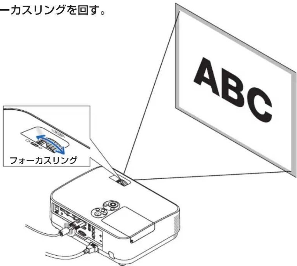 NEC ME401WJL - 投写画面のフォーカス合わせ(フォーカスリング) - 1