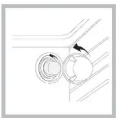 HOTPOINT H6TMH6AG(X)TK - Substituir a lâmpada de iluminação do forno - 1