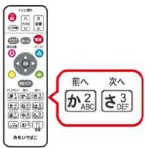前へ か 2 ABC 次へ さ 3 DEF