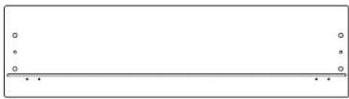 Simple horizontal line with evenly spaced dots at both ends (no text or symbols)
