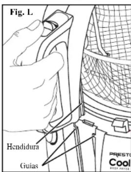 Fig. L Hendidura Guías PRESTO COOL DEEP WATER