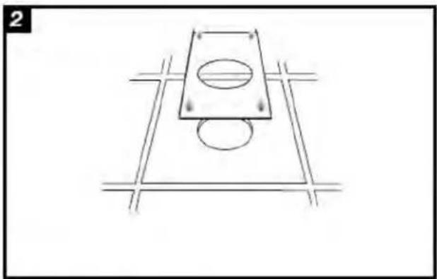 Simple line drawing of a mechanical component with circular features and centerlines, no text or symbols present.