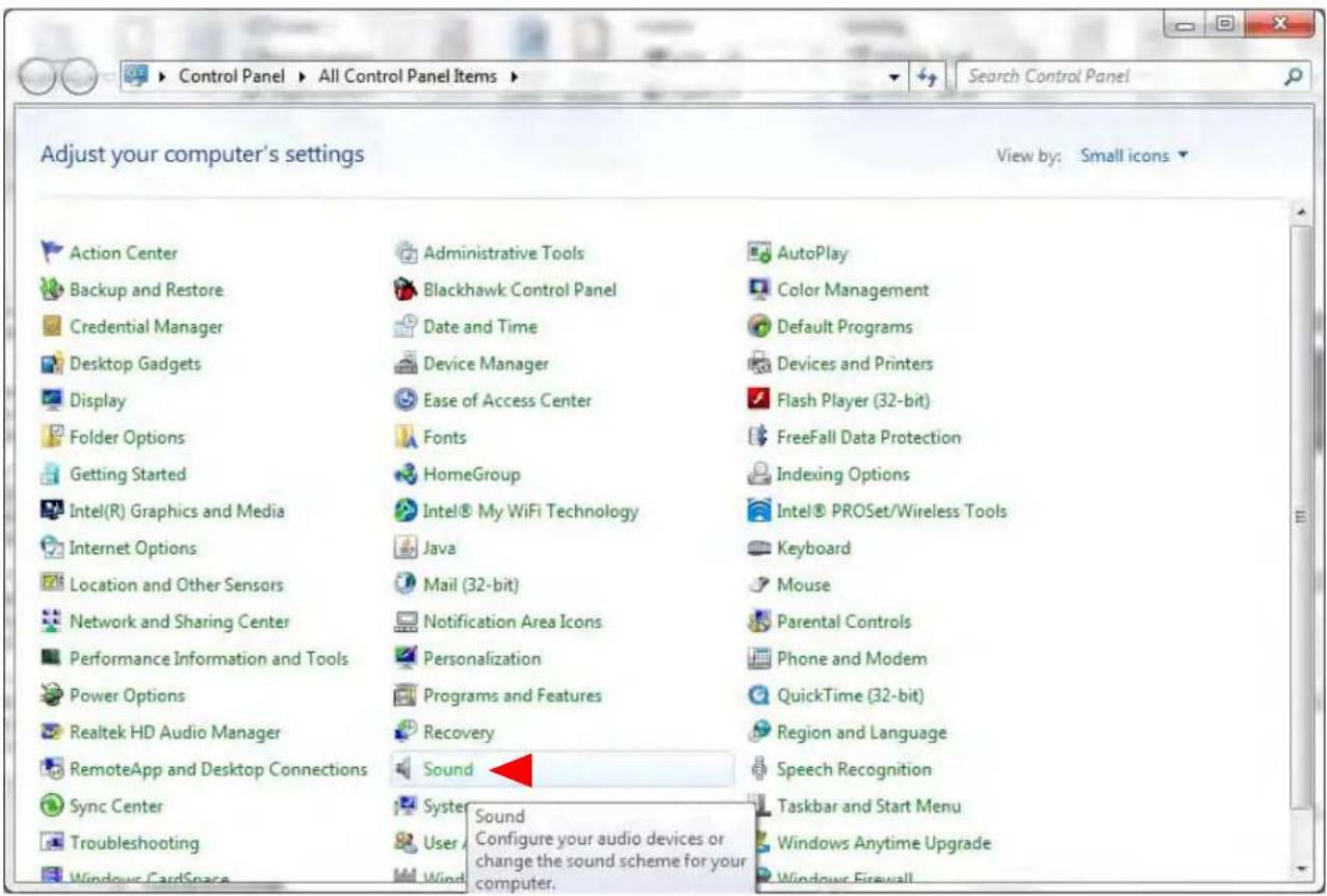 Adjust your computer's settings View by: Small icons Action Center Backup and Restore Credential Manager Desktop Gadgets Display Folder Options Getting Started Intel(R) Graphics and Media Internet Options Location and Other Sensors Network and Sharing Center Performance Information and Tools Power O…