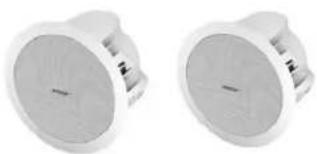 Two identical white circular objects with radial blades, no text or symbols visible