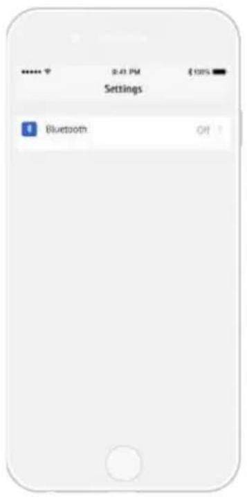 Settings Bluetooth Off