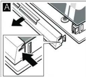 Technical diagram showing mechanical assembly with arrows indicating direction (no text or symbols)
