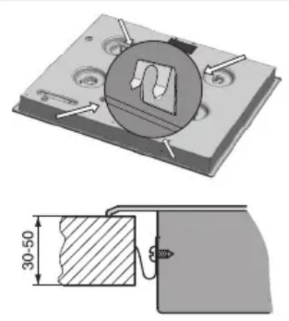 GORENJE ECT720CSC - Dimensões de embutimento - 4
