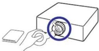 SHARP DT-5000 - Cleaning the lens - 1
